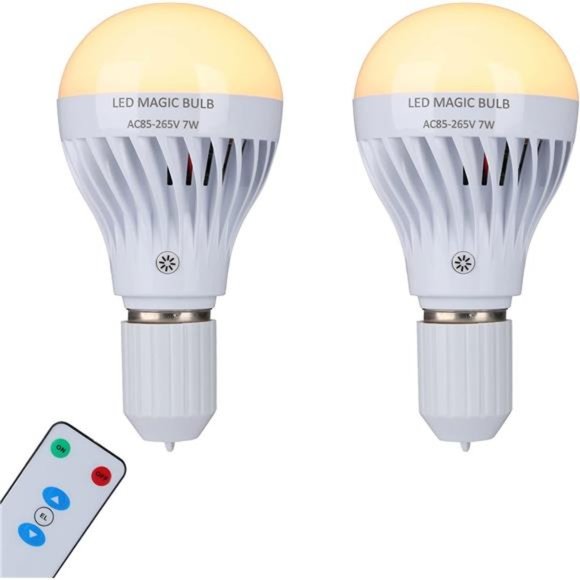 Rechargeable Light Bulbs, LED Magic Bulb with Remote Controller Warm White - Picture 1 of 6